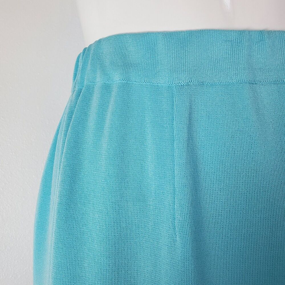 Misook Blue Knit Knee-Length Skirt - Picture 5 of 6